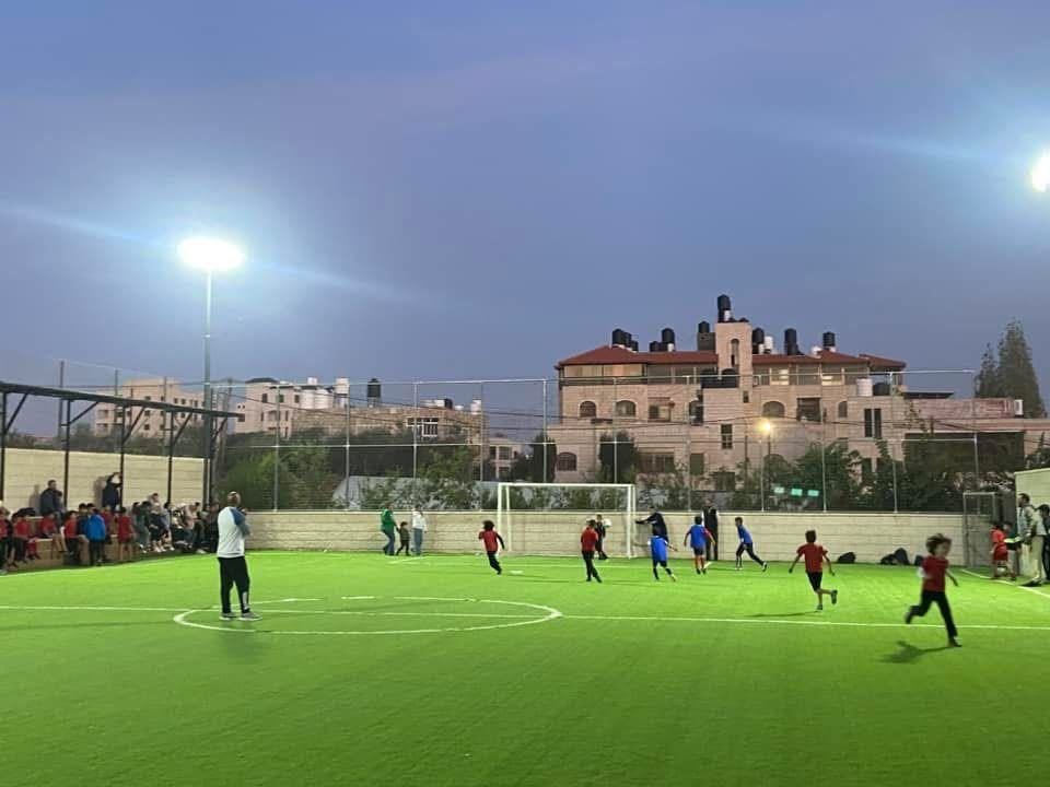 Our floodlit sports field